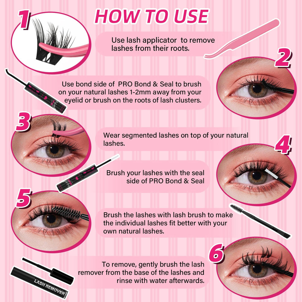 PRO LASHBEAUTY emballage et guide d utilisation clair.
