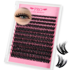 PRO LASHBEAUTY clusters cils melange Sunrise pour un regard polyvalent et glamour.