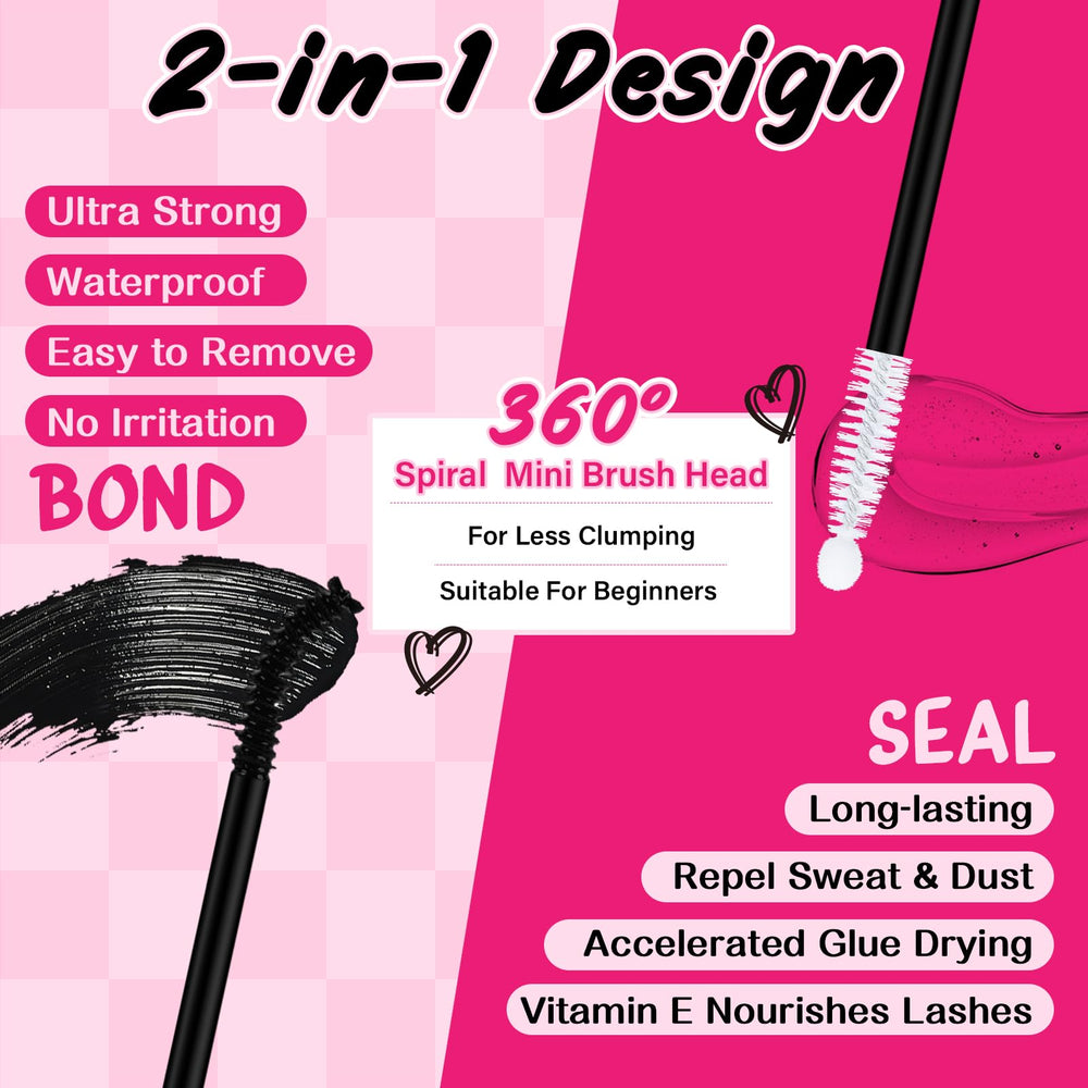 PRO LASHBEAUTY mini brosse mascara: application précise.