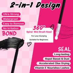 PRO LASHBEAUTY mini brosse mascara: application précise.