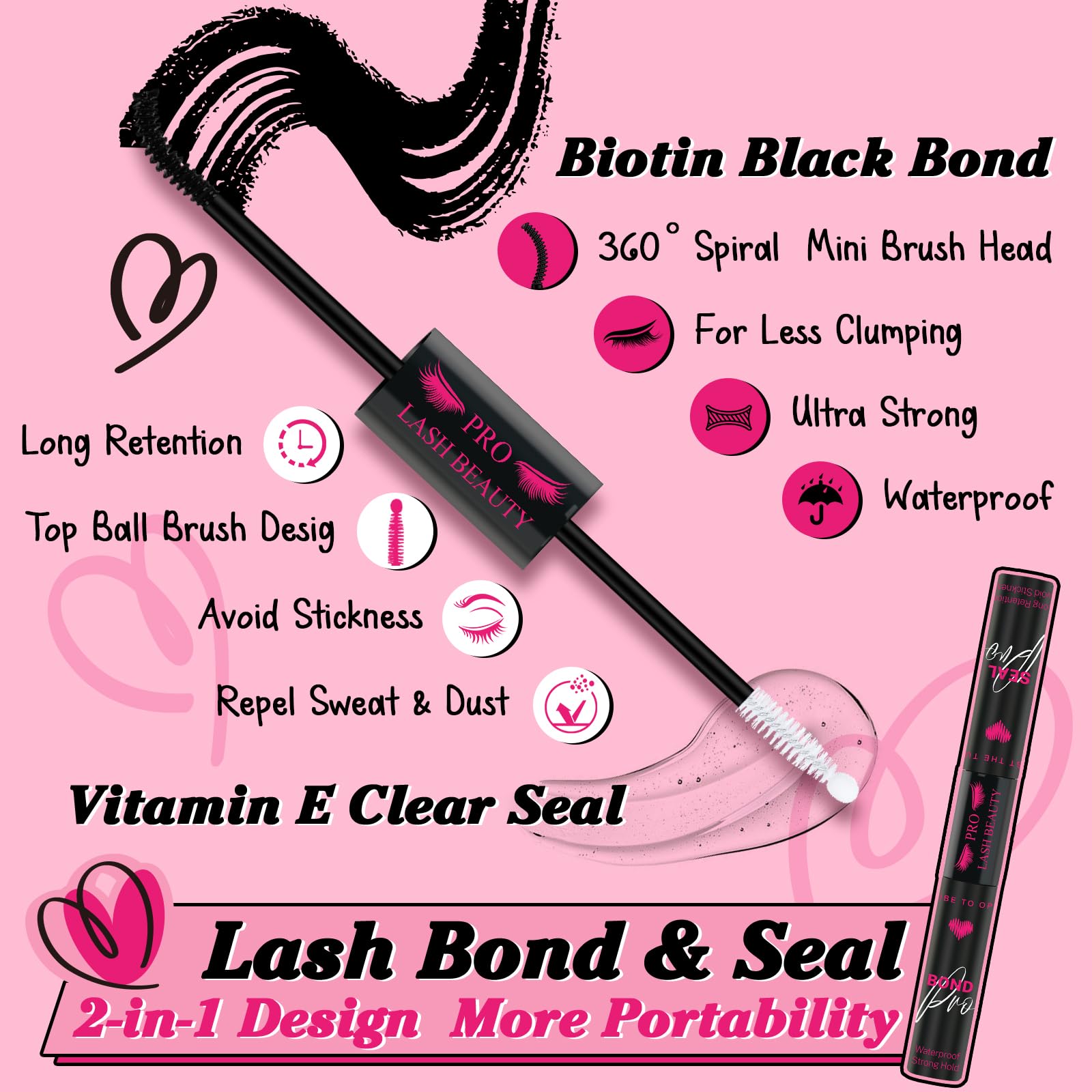 PRO LASHBEAUTY – pinces applicatrice cils, pose précise et sûre