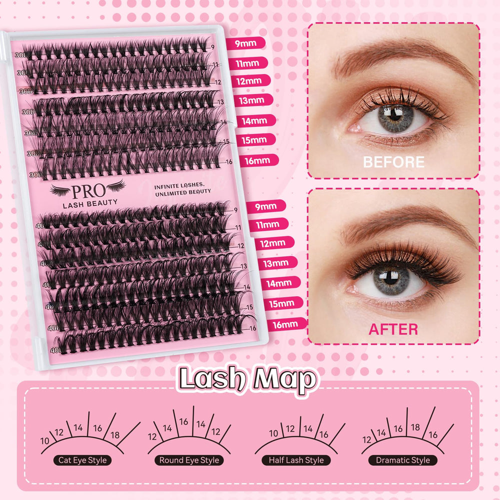PRO LASHBEAUTY pince à cils professionnelles: pose précise et facile