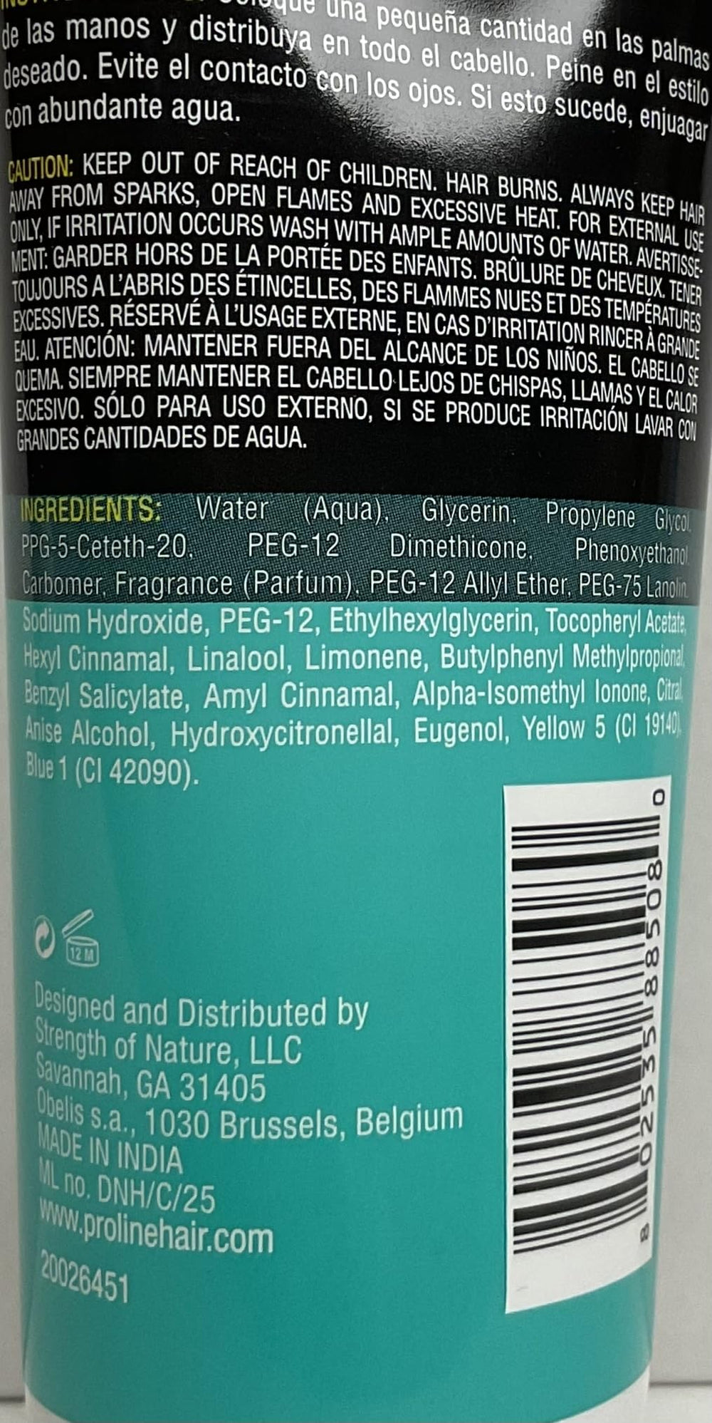 Pro-Line Comb-Thru Wave Keeper Gel, texture crèmeuse facilitant l'application.