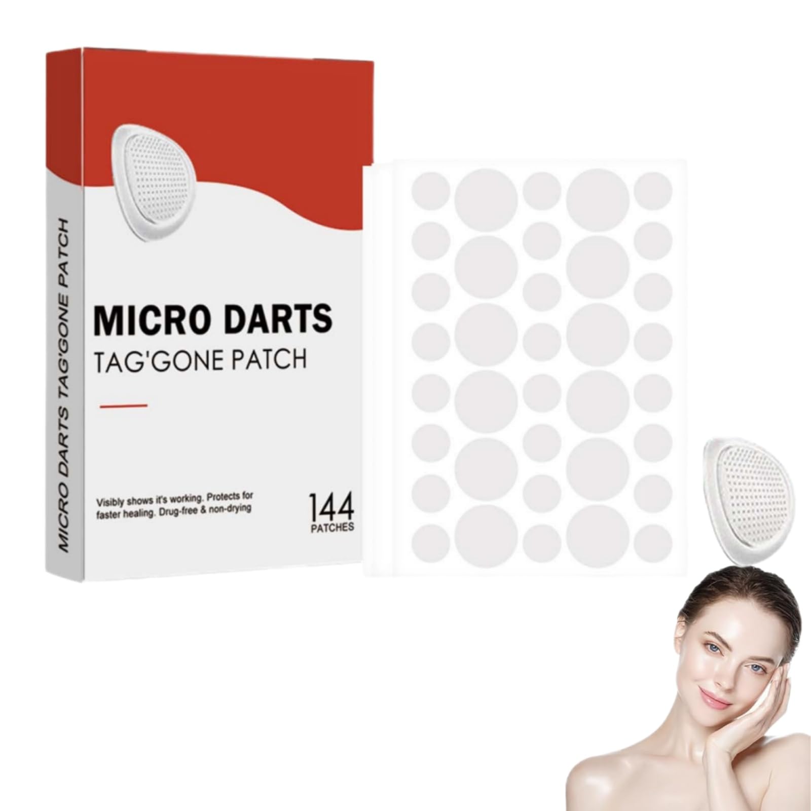 Patch Pro Microdarts emballage 144 pièces pour soins ciblés du visage