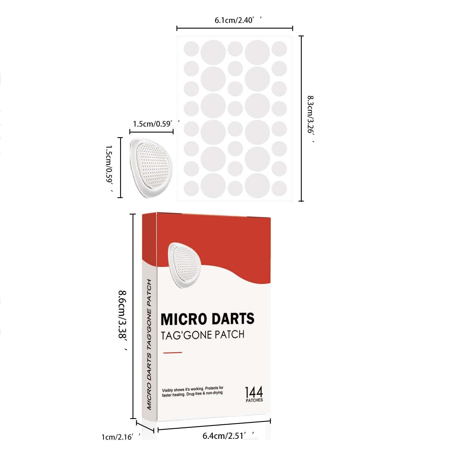 Patch hydrocolloïde transparent Pro Microdarts discrète sur la peau