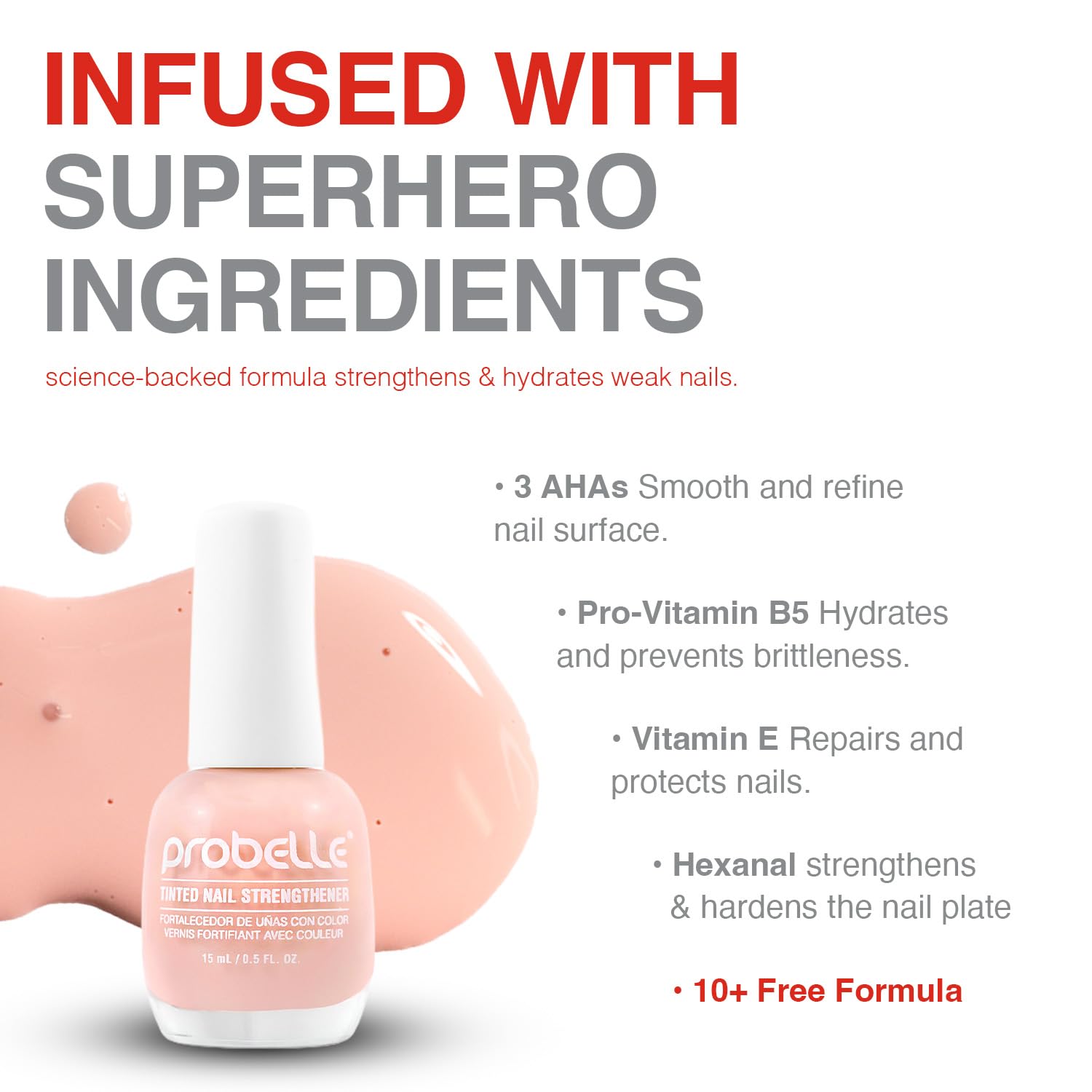Probelle finition brillante Rose Pétale, donne un éclat naturel durable.