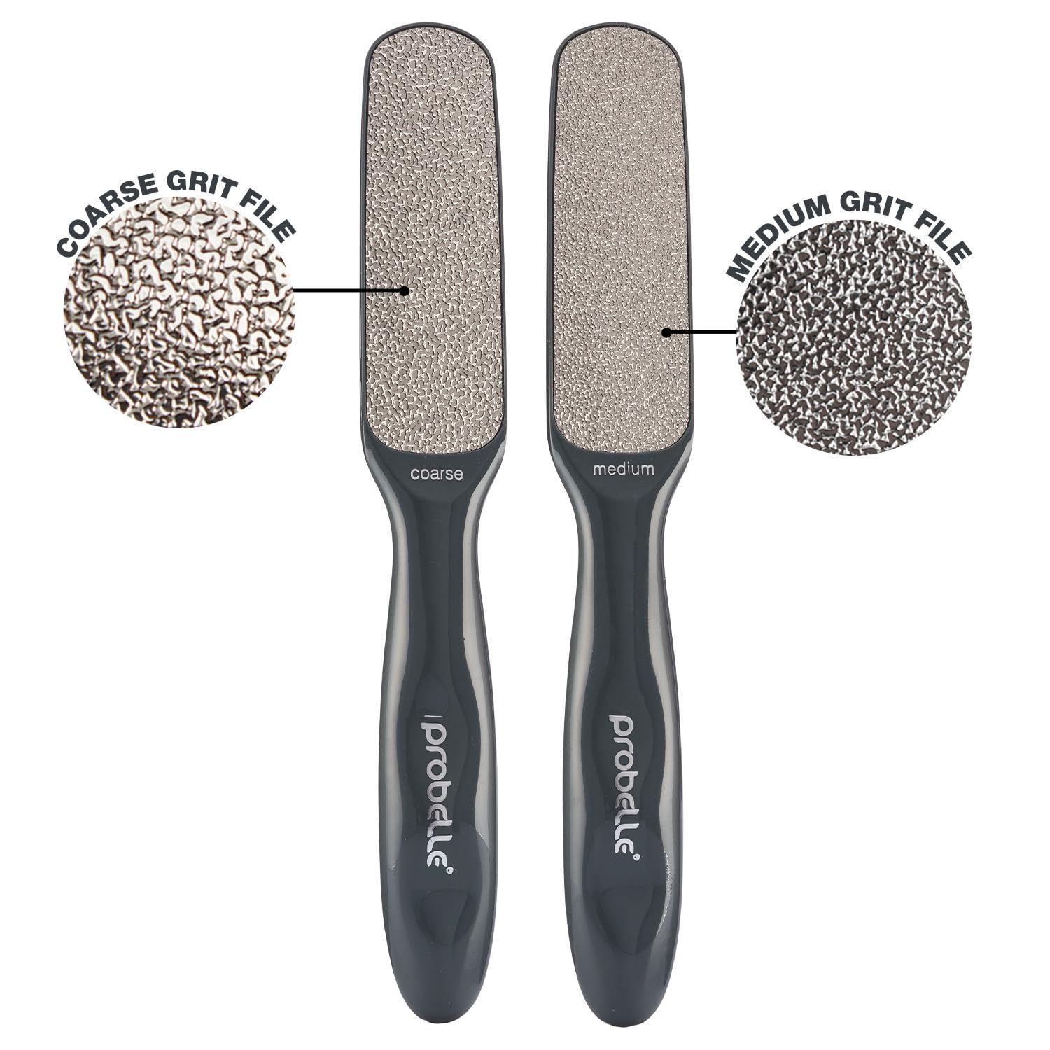 Probelle lime pied grain gros nickel agit sur les rugosités tenaces