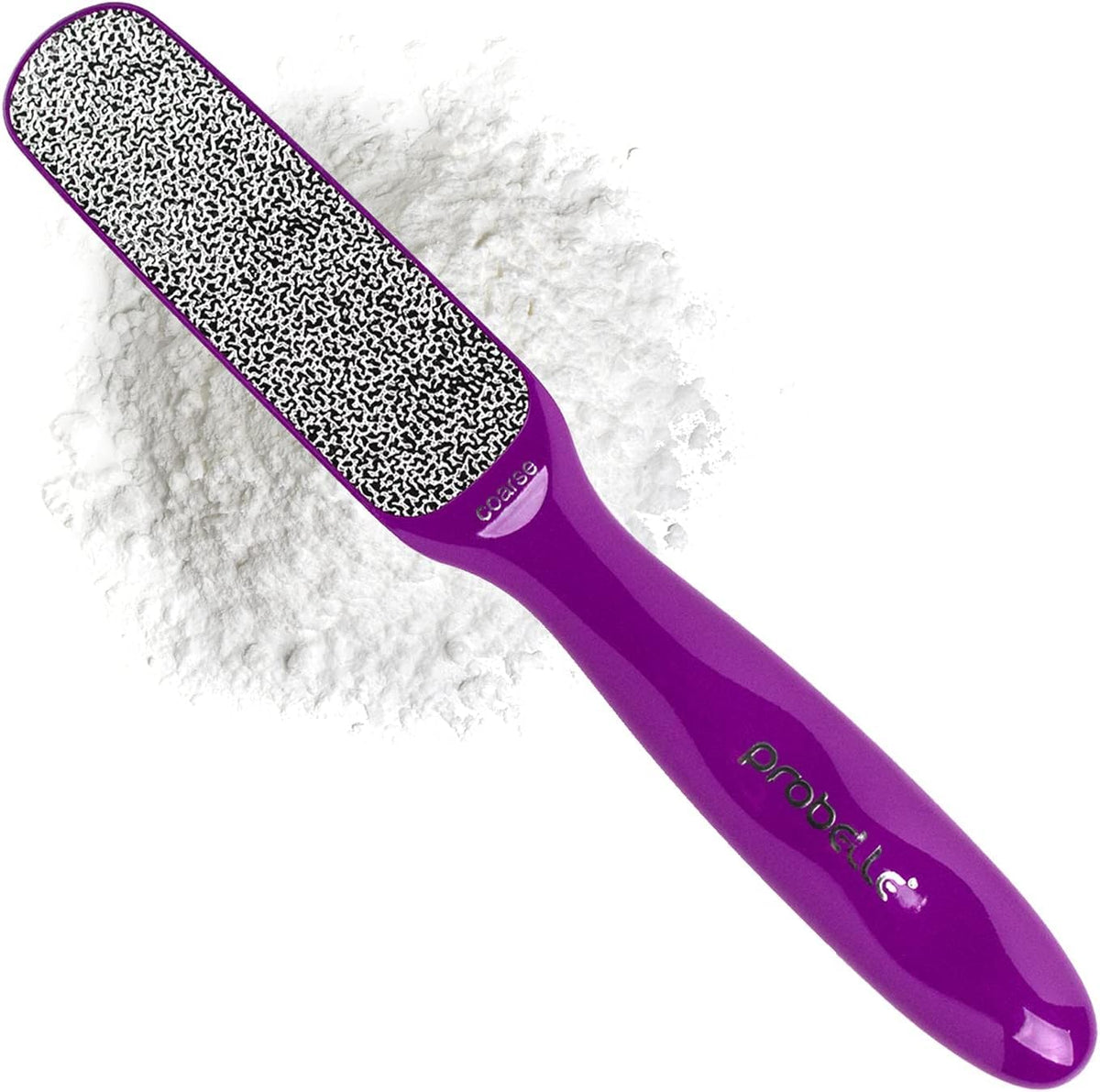 Probelle lime-pieds double-face nickel violet, pédicure rapide et douce.