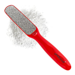 Probelle lime-pieds double-face rouge, pédicure rapide pour pieds doux.