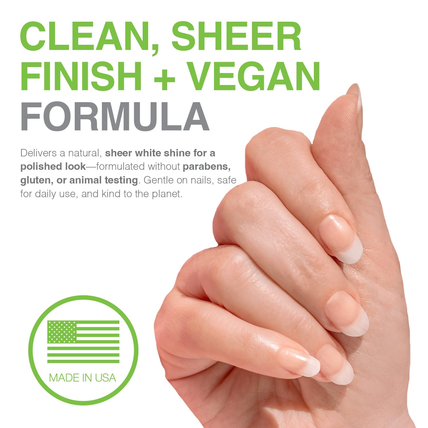 Probelle Renforçant d’Ongles Formule 1 — avant-après montrant renforcement et clarté.