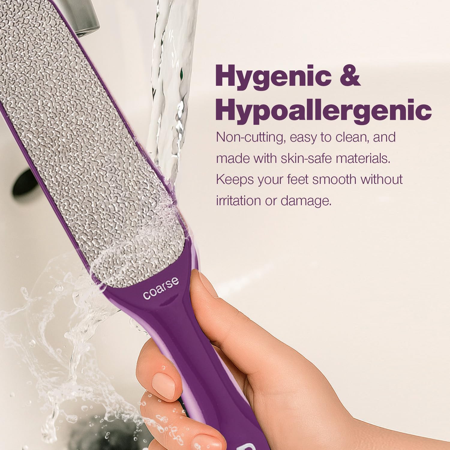Probelle surface nickel hypoallergénique, nettoyage simple et hygiène.