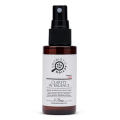 Probiotic Action Clarity in Balance bottle shown for daily skin refreshment and calm feel