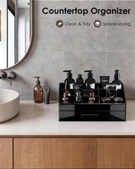 ProCase Organisateur 2 couches — tiroirs spacieux pour produits et soins.