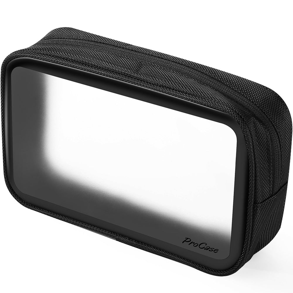 ProCase sac toilette voyage TSA approuvé, face claire pour repérer rapidement les articles.