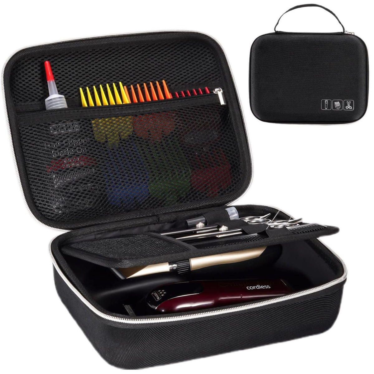 ProCase Trousse barbier étui rigide pour voyage et protection des outils