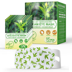 ProCIV masque yeux vapeur thé vert, ensemble de 16, pour relaxation et confort oculaire.