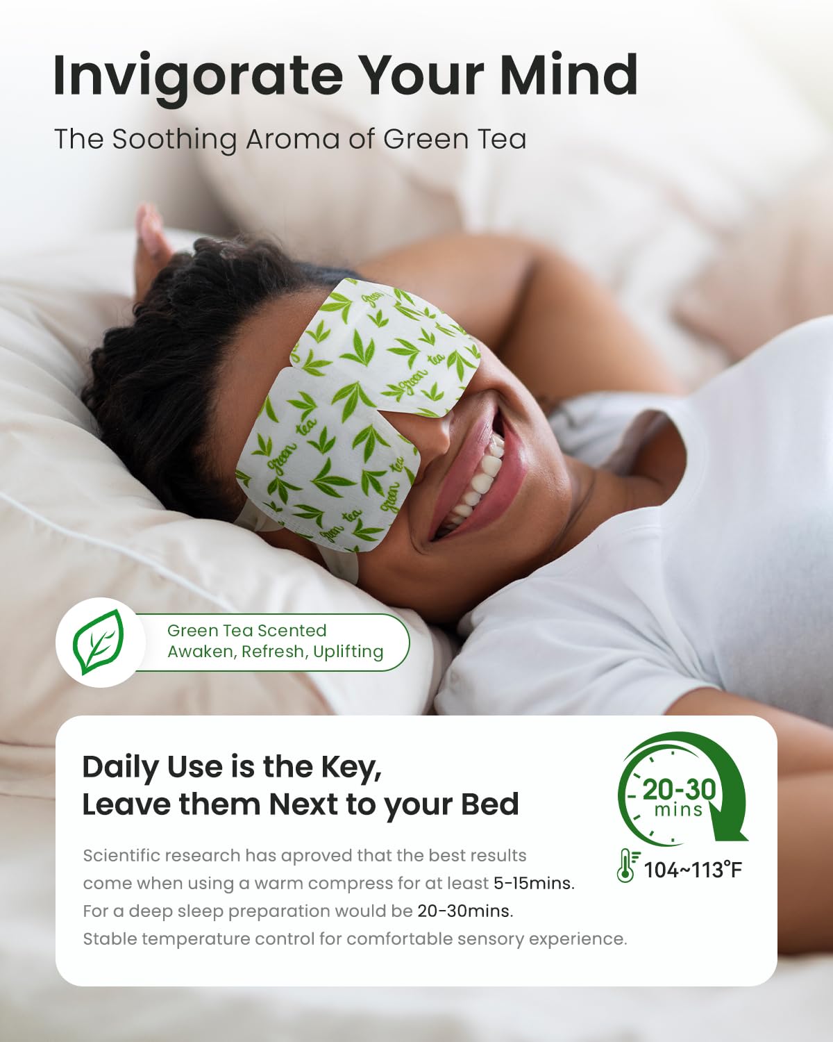 ProCIV masque yeux vapeur portable et jetable, idéal pour voyage et bureau.