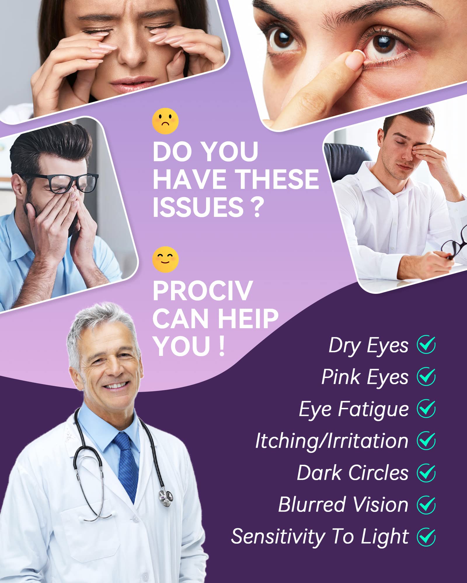ProCIV masque oculaire chauffant favorisant relaxation et confort oculaire.