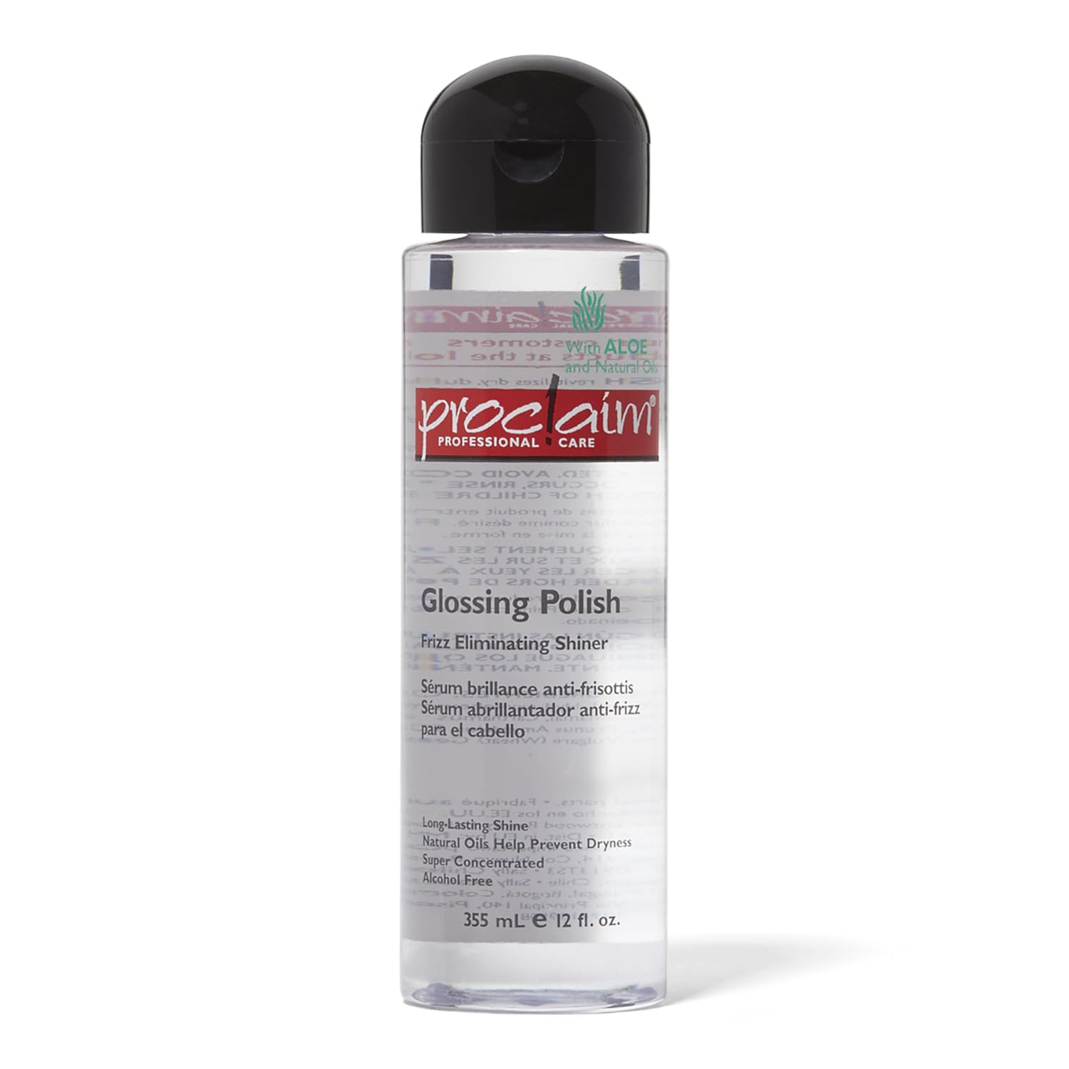 Proclaim Polissage brillant – bouteille offrant une brillance durable sans résidu lourd.
