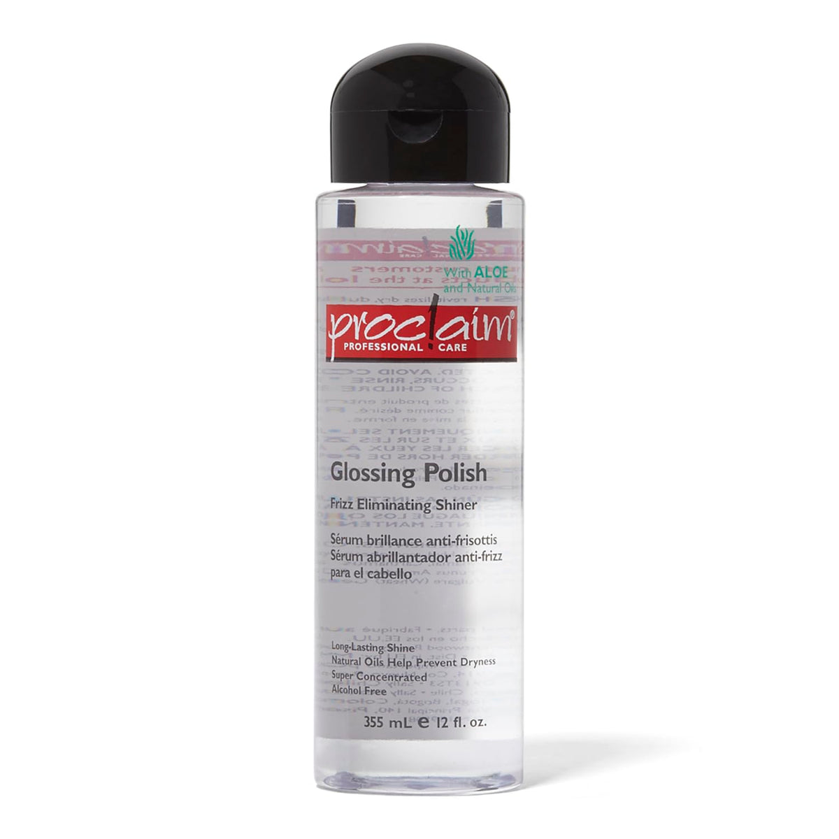 Proclaim Polissage brillant – bouteille offrant une brillance durable sans résidu lourd.