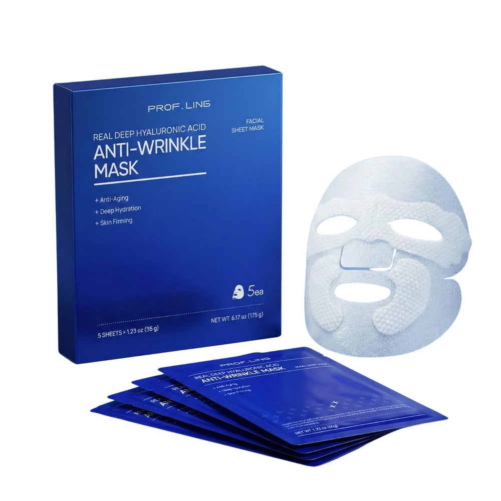 PROF.LING masque hyaluronique contour du visage fini — contour plus net et peau resserrée.