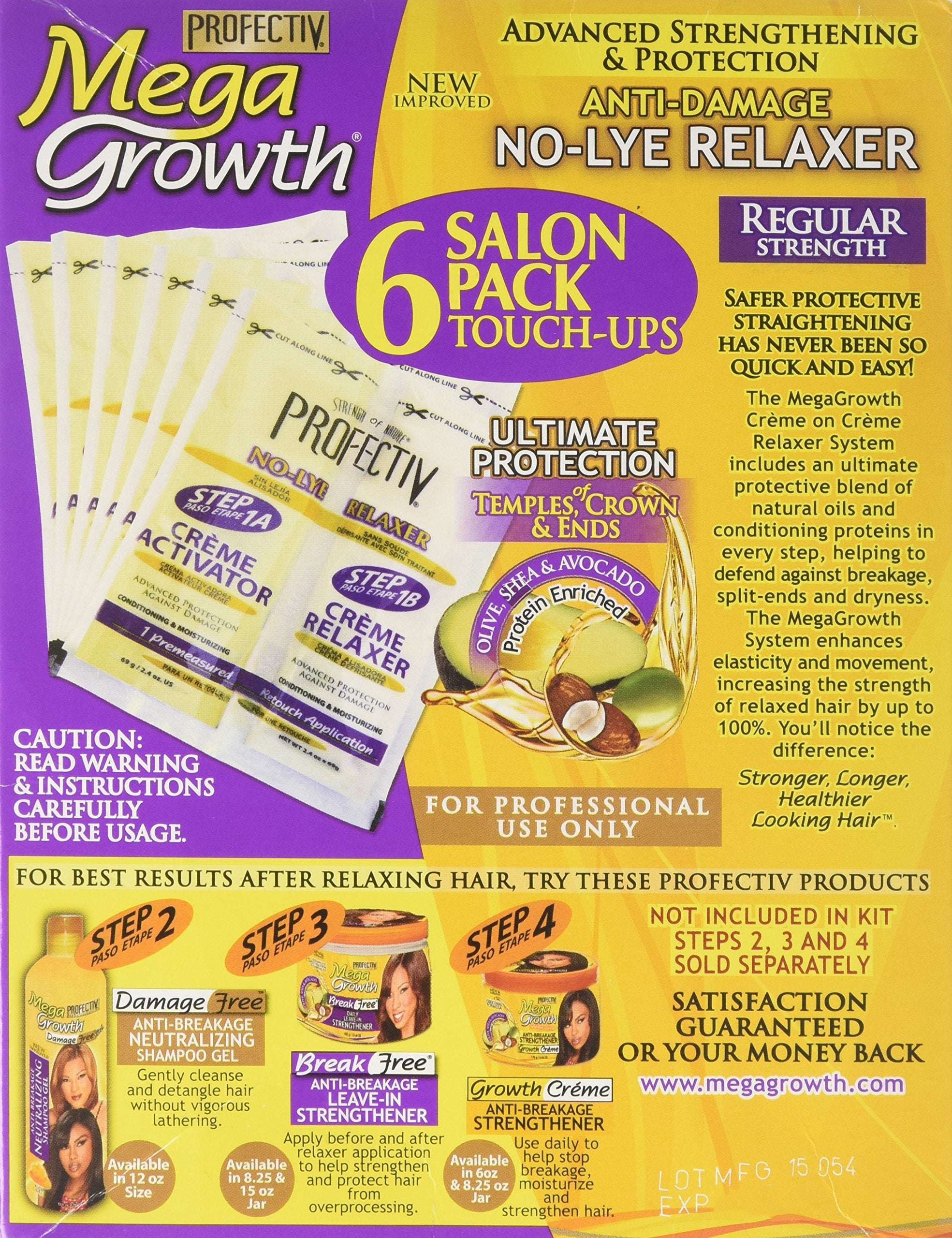 Profectiv Mega Growth sans soude : texture crème prête pour l’application visible.