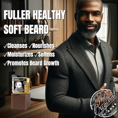 Texture naturelle et hydratante fournie par Professor Fuzzworthy, adaptée aux barbes épaisses.