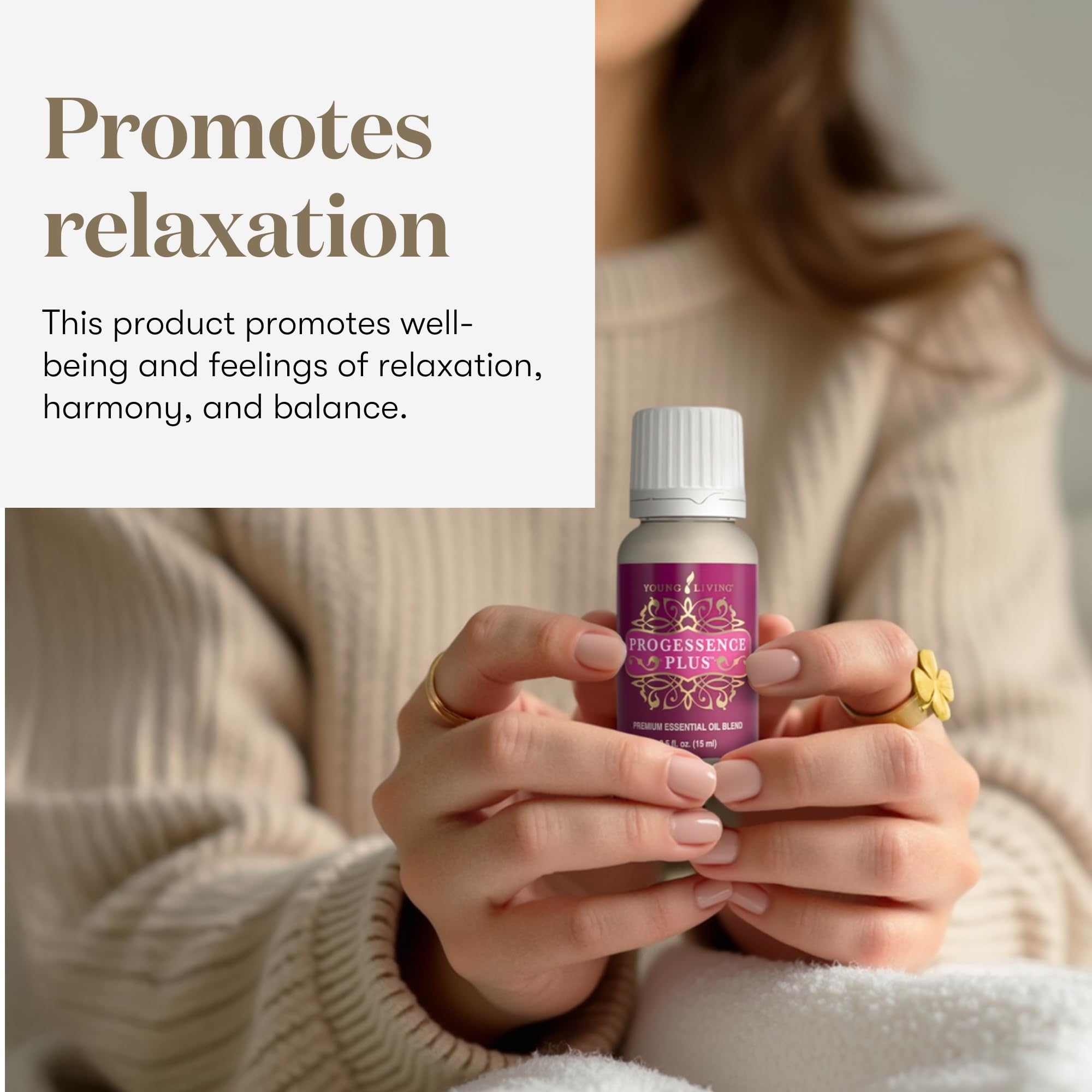 Progressence de Young Living - arôme doux favorise relaxation et harmonie.