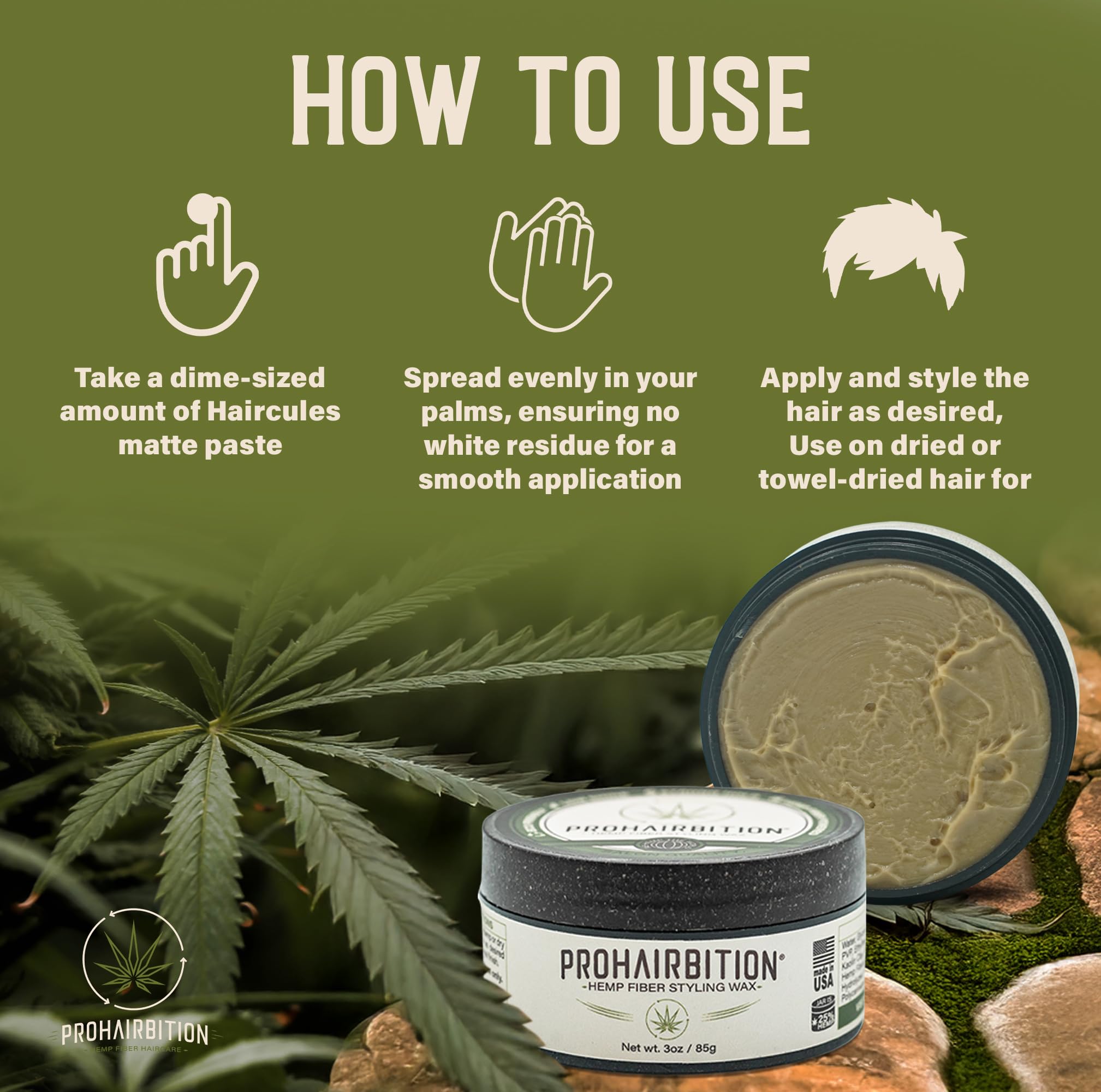 PROHAIRBITION sans sulfates et sans parabènes pour une routine saine.