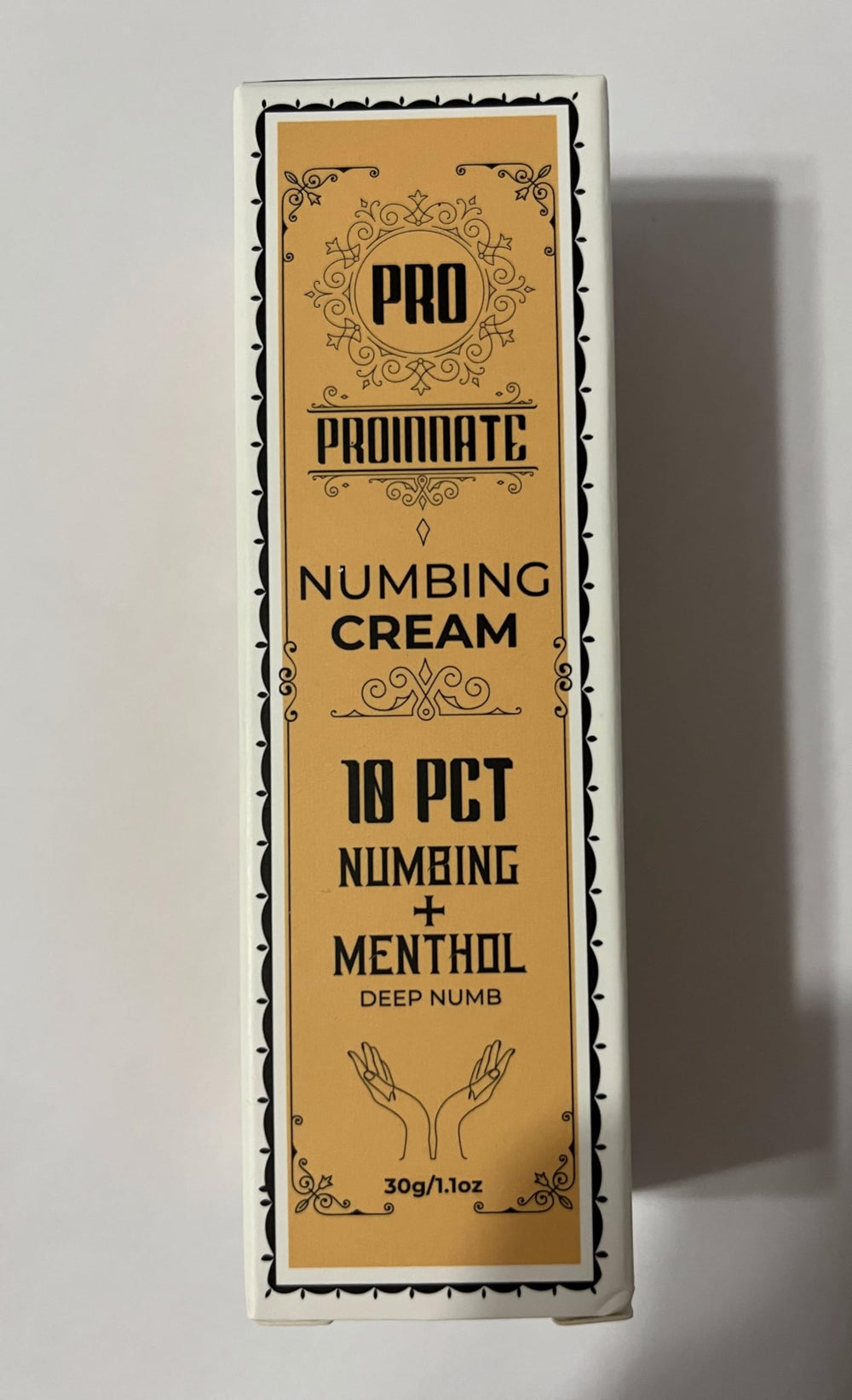Proinnate Crème anesthésiante pic d efficacité autour de 45 minutes.