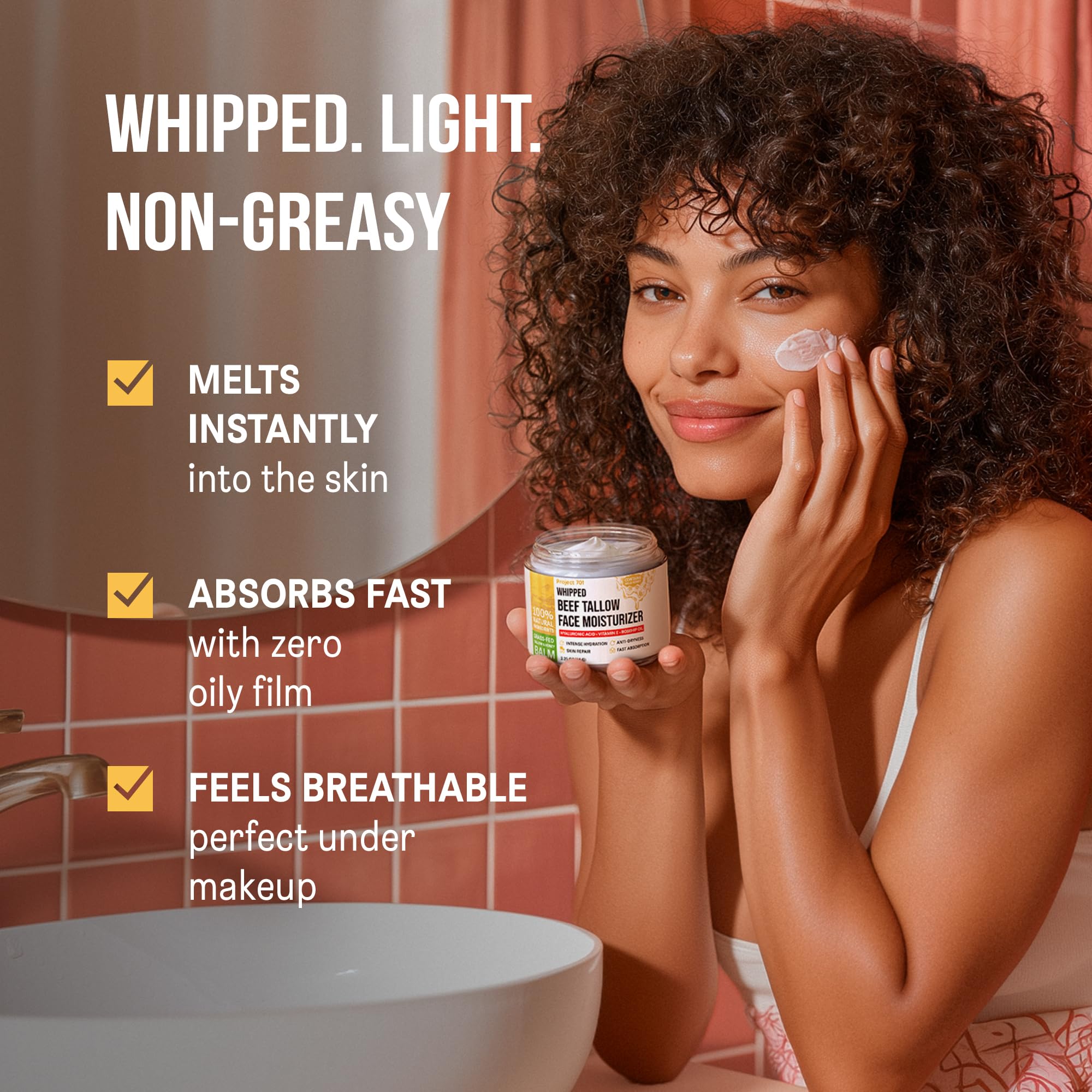 Acide hyaluronique liposomal intégré à PROJECT 701 pour hydrater en profondeur.