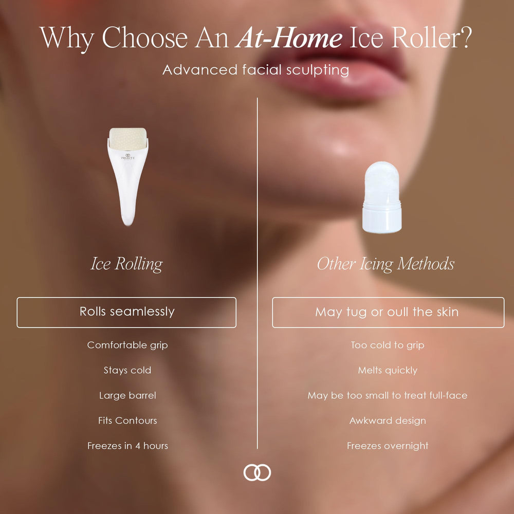 Project E Beauty Ice Roller – effet liftant discret et peau visiblement tonifiée après utilisation