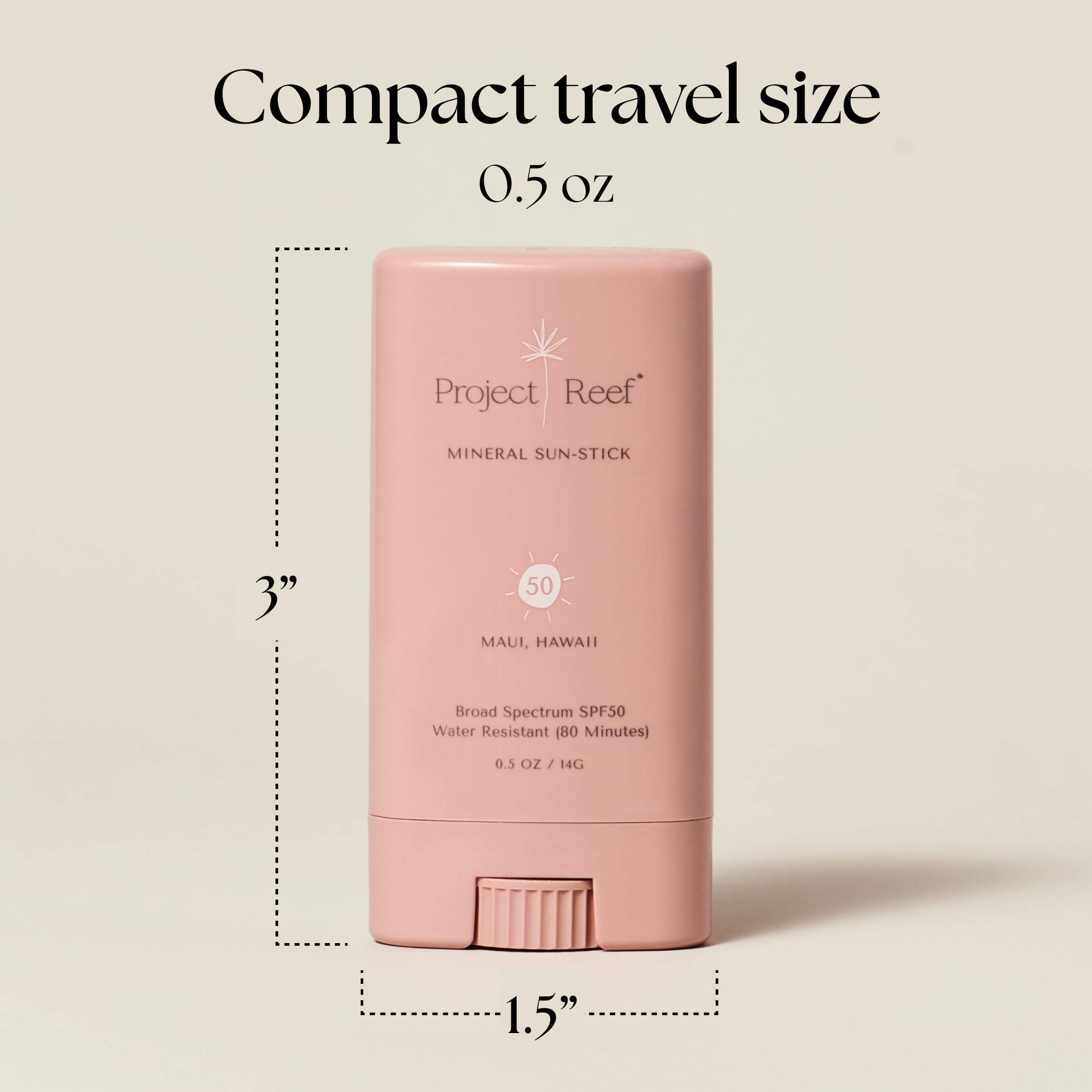 Project Reef Stick sur le visage, application fluide et homogène.