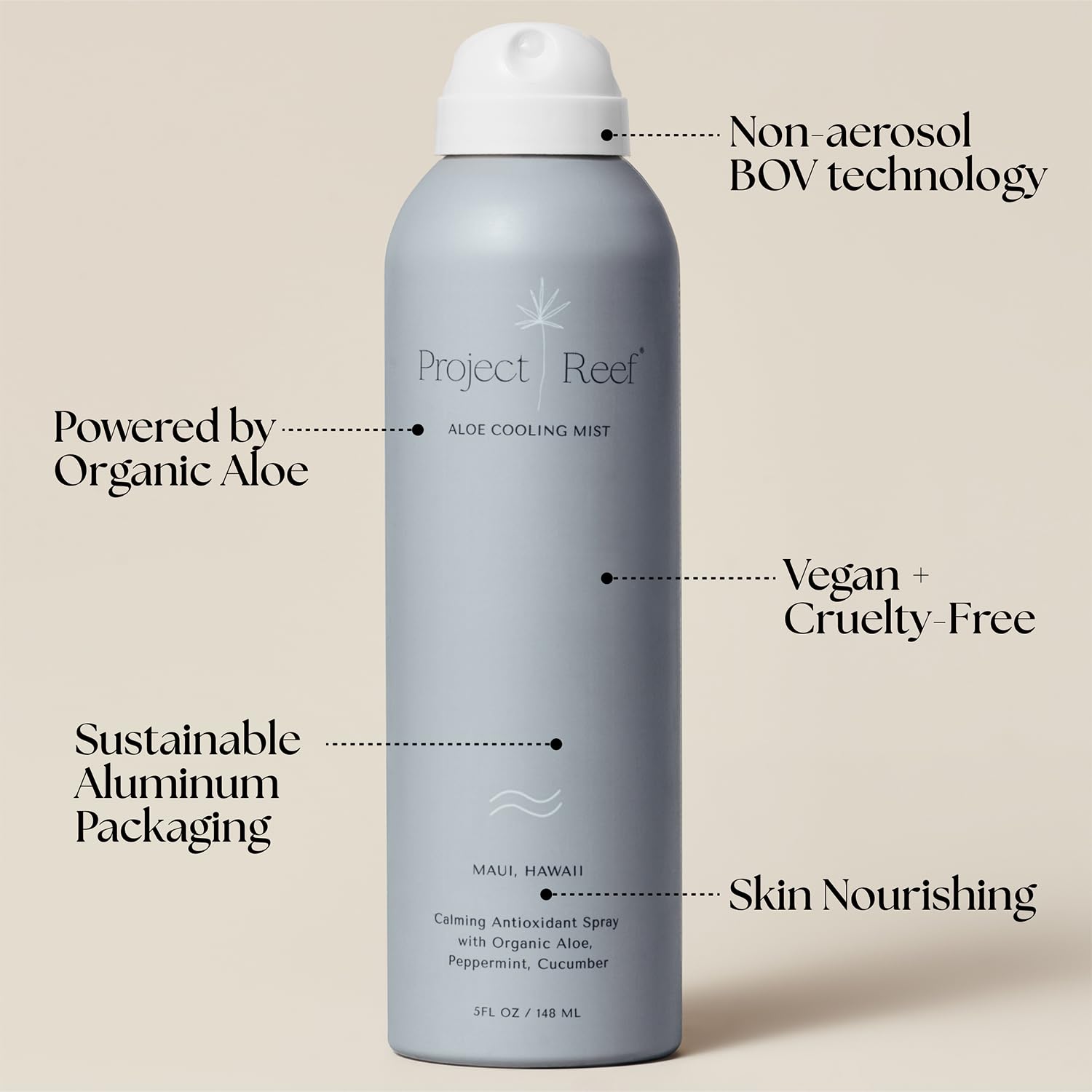 Project Reef Brume menthe-concombre offre un effet frais rapide