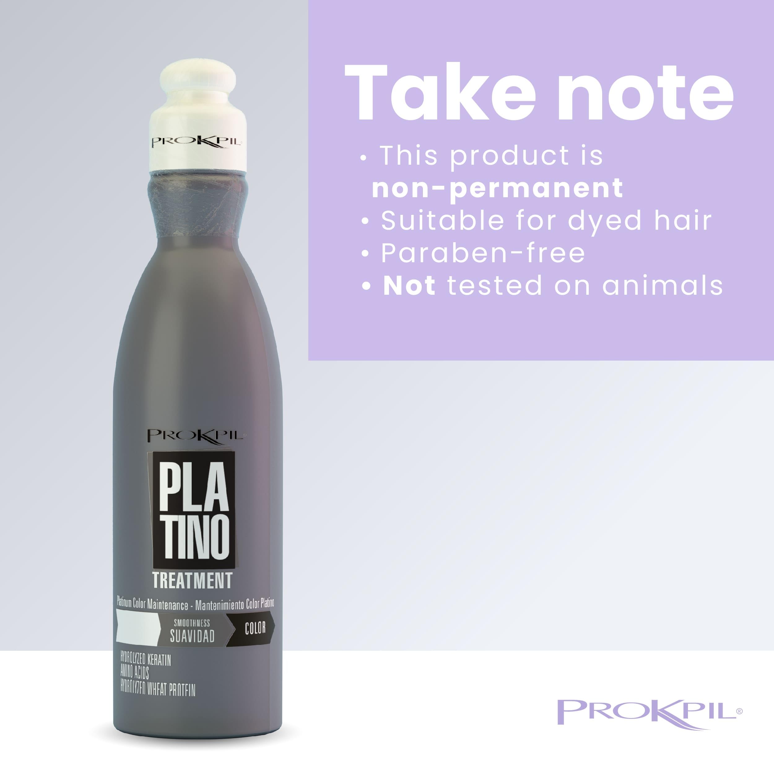 Prokpil hydratation intense et contrôle couleur, cheveux satinés et sains.