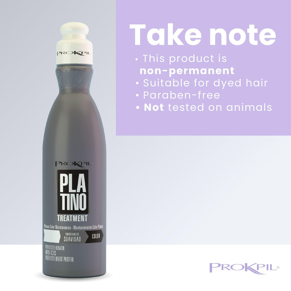 Prokpil hydratation intense et contrôle couleur, cheveux satinés et sains.