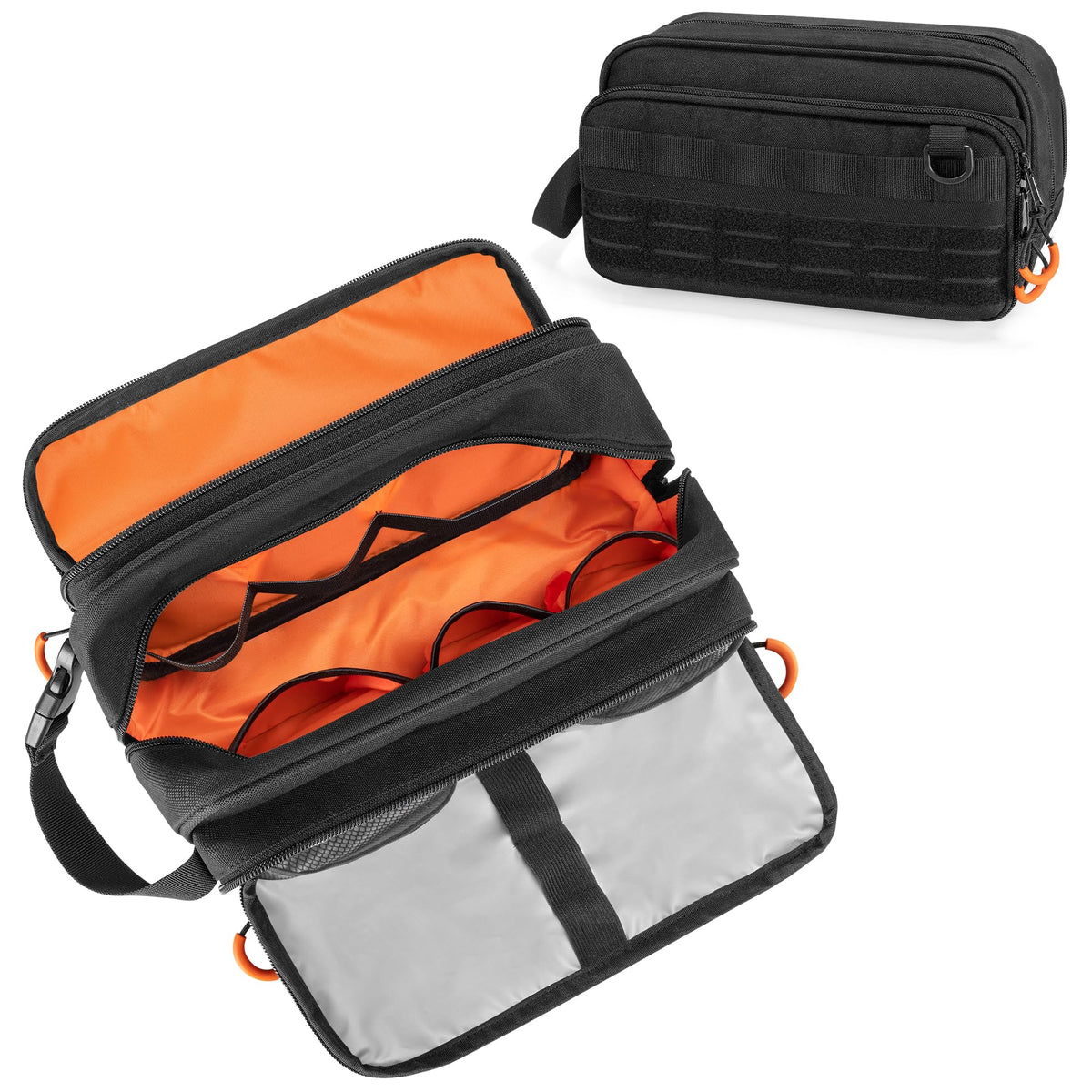 Prokva Dopp Kit avec compartiment central spacieux pour les essentiels de voyage.