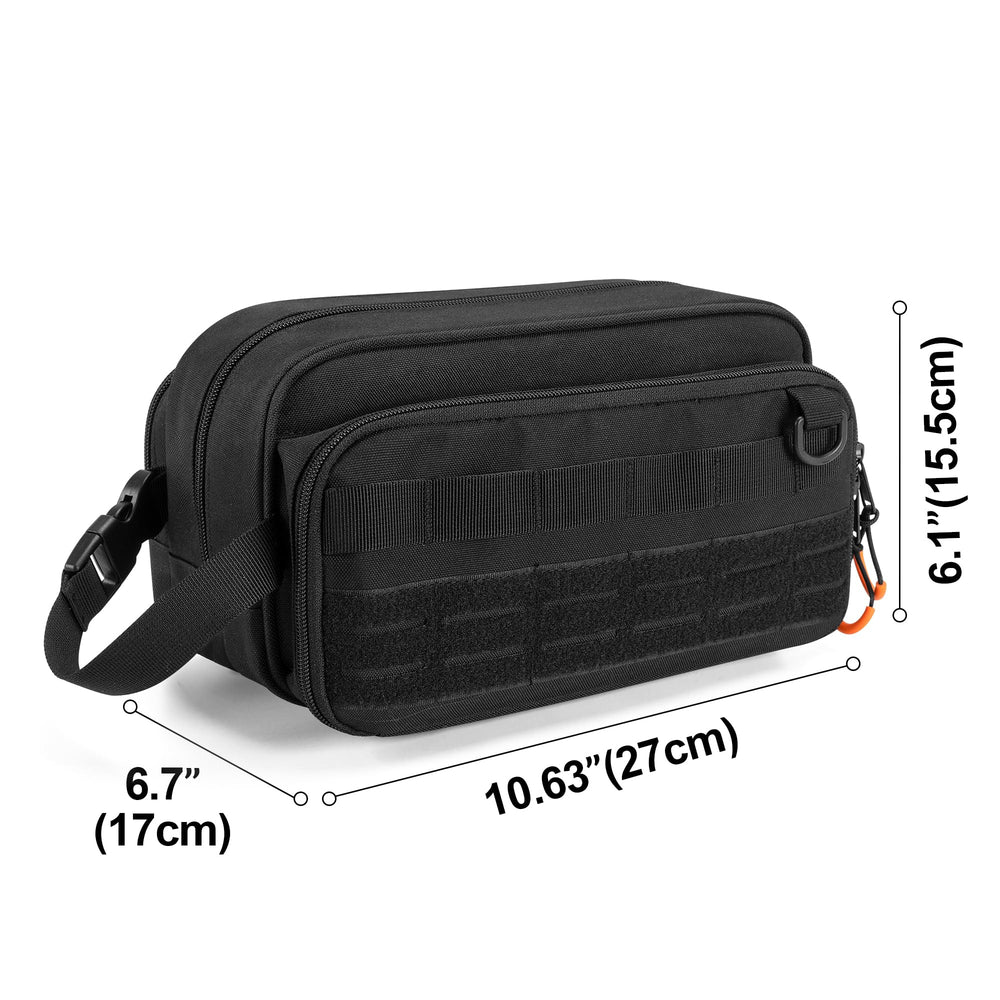 Prokva Dopp Kit intérieur orange vif pour repérer rapidement les articles.