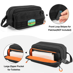 Prokva Dopp Kit ouverture frontale large facilitant l'accès.