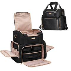Prokva Grand Sac cosmétique, sommet diviseurs détachables facilitant l'organisation du maquillage.