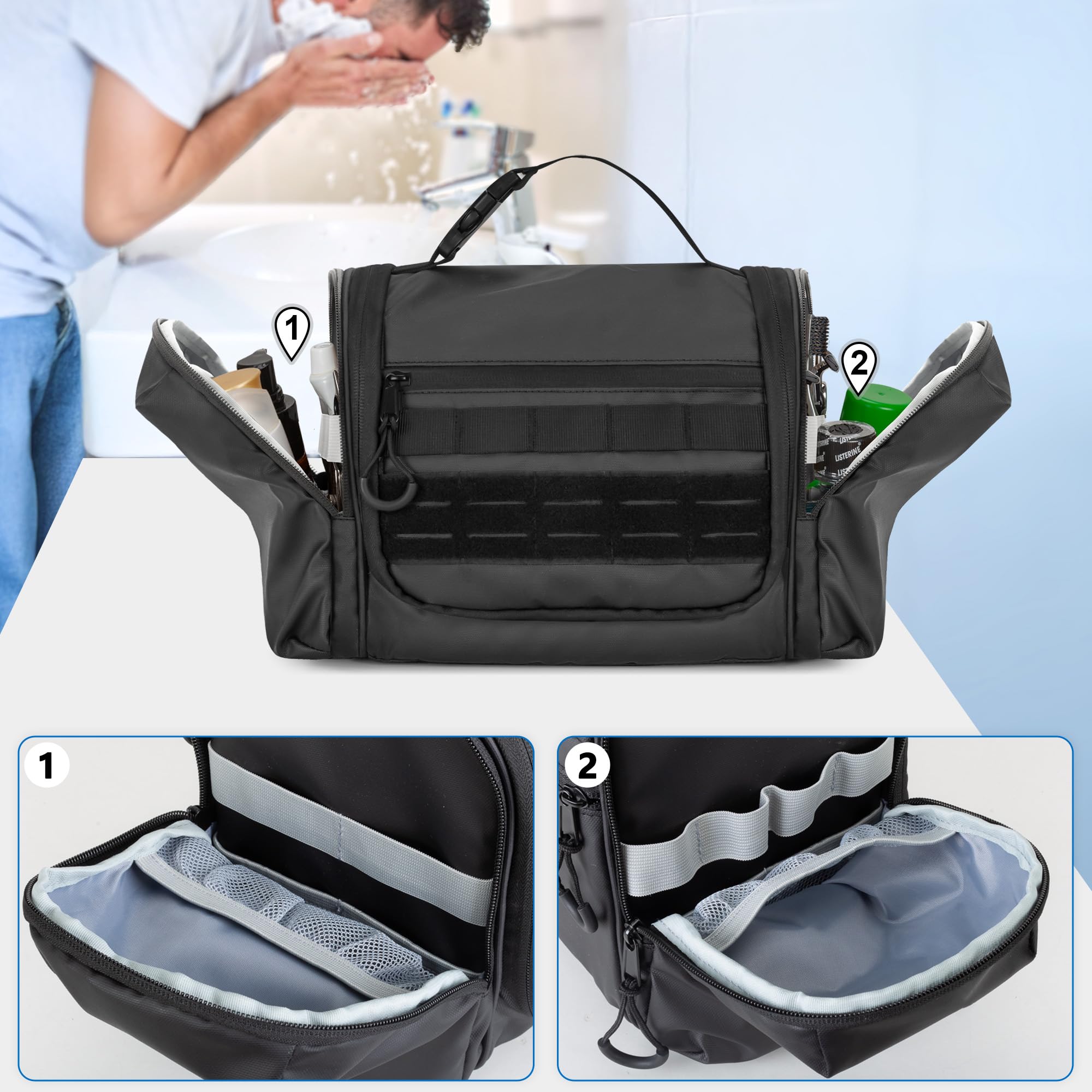 Prokva poche maille laminée, séparant humide et sec pour l'hygiène