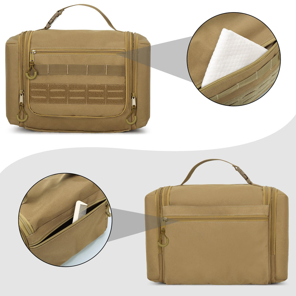 Prokva sac toilette tactique anse détachable pour séchage rapide