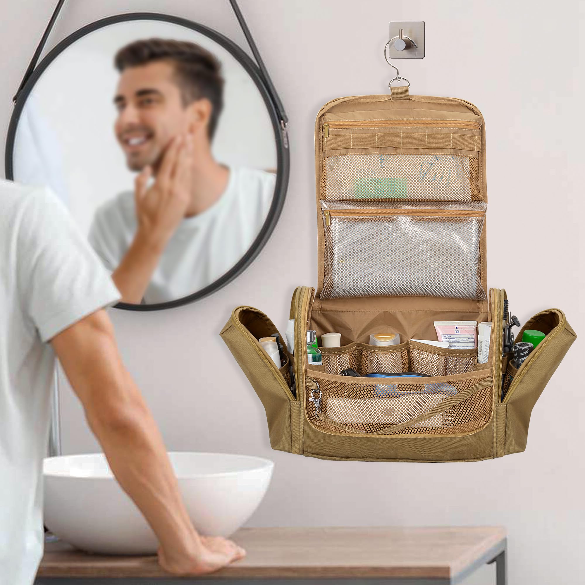 Prokva sac toilette tactique dimensions pratiques en pouces