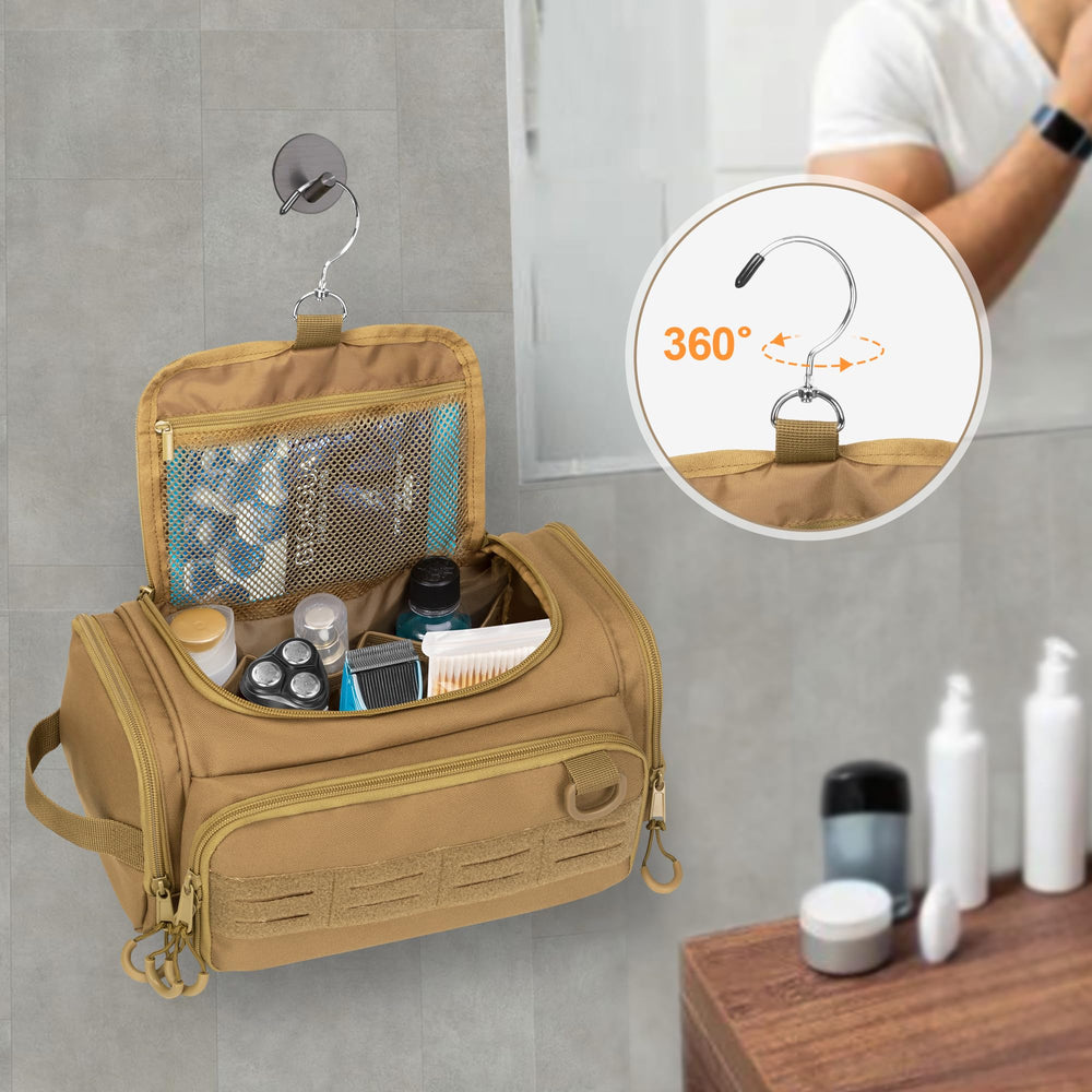 Prokva trousse de toilette séparation humide et sèche, nettoyage facilité