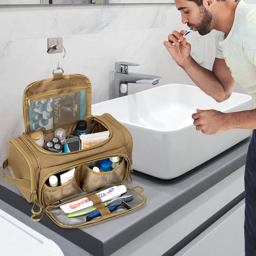 Prokva trousse de toilette utilisation extérieure fiable pour camping et voyages d affaires