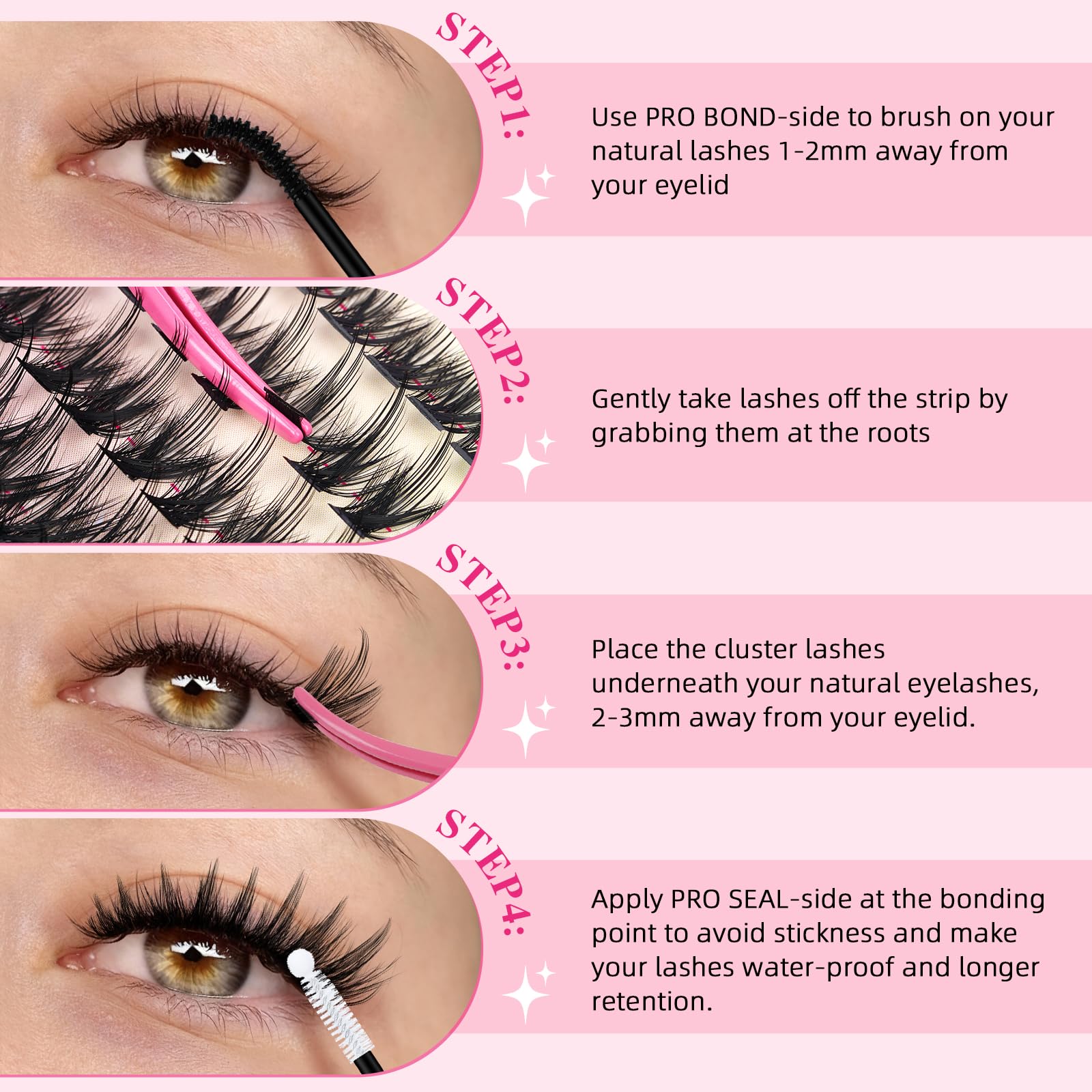 PRO LASHBEAUTY application cils maison pour DIY cils