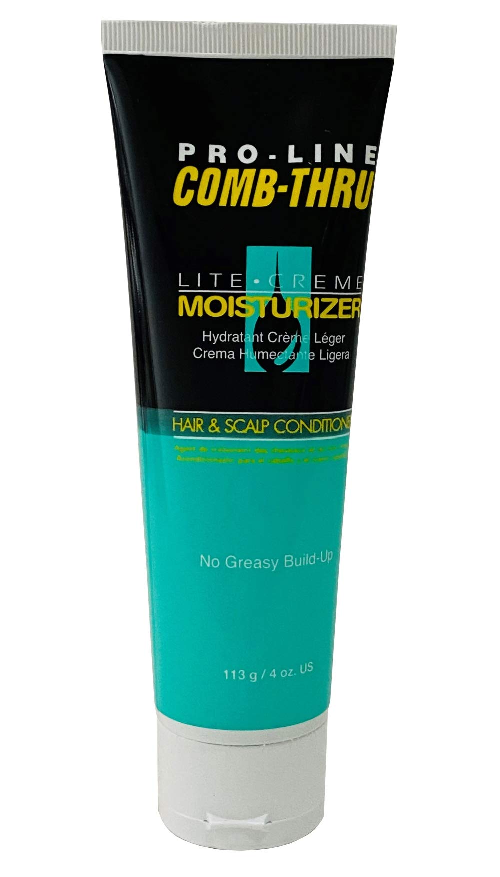 PROLINE Comb-Thru Lite-Crème sur cheveux homme : hydratation sans gras dans un tube.