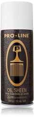 Proline huile-brillance en action sur la bouteille, brillance durable.