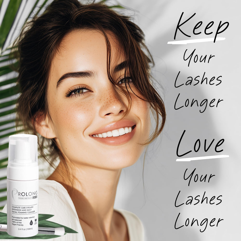 PROLONG LASH kit brosse cils, entretien professionnel et domicile pour extensions propres.