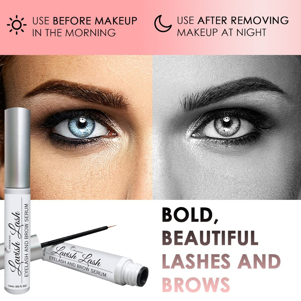 Pronexa Lavish Lash – cils plus longs et volumineux après usage régulier.